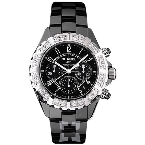 mens chanel j12 automatic watch|j12 Chanel watch with diamonds.